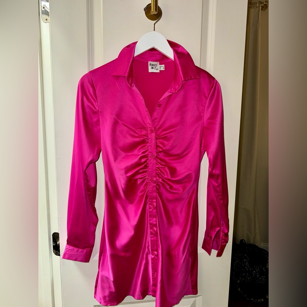 Button Down Mini Dress - Picture 4 of 6